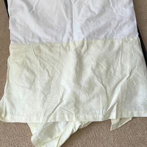 Pottery Barn Queen Bedskirt, pale yellow